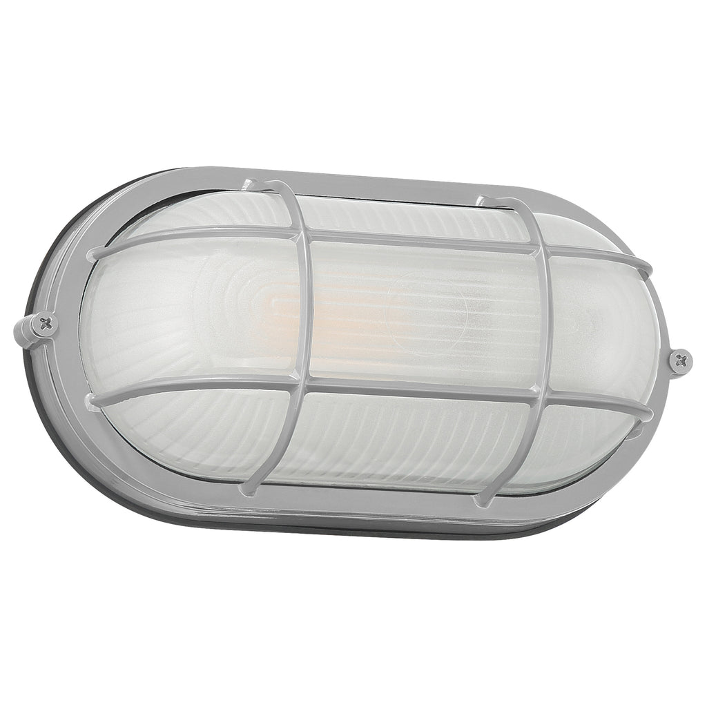 Nauticus Dual Mount 1 Light Outdoor Bulkhead, Satin / 11" / 60W