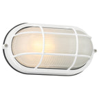Nauticus 1 Light Outdoor Bulkhead, White (20190MG)
