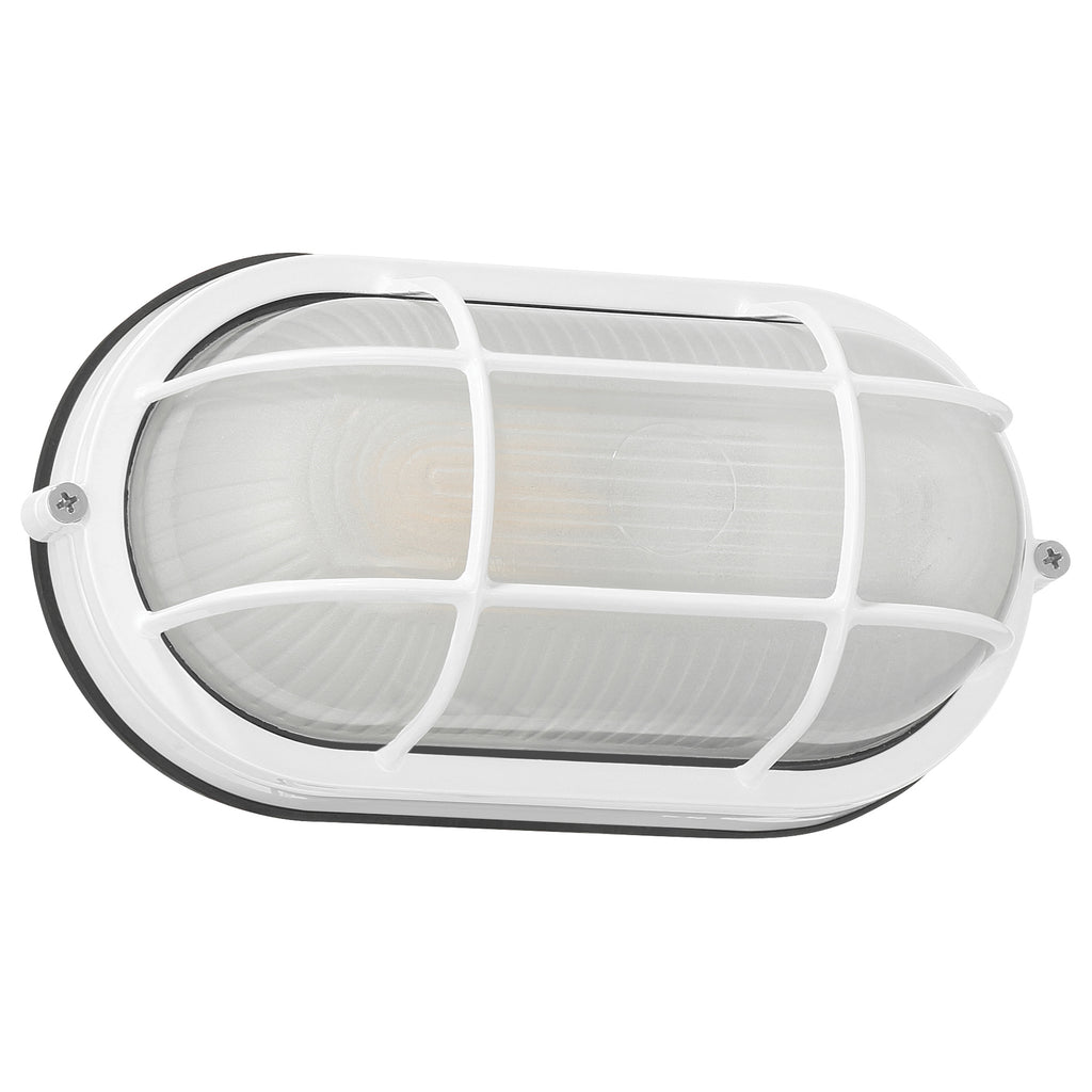 Nauticus 1 Light Outdoor Bulkhead, White (20190MG)