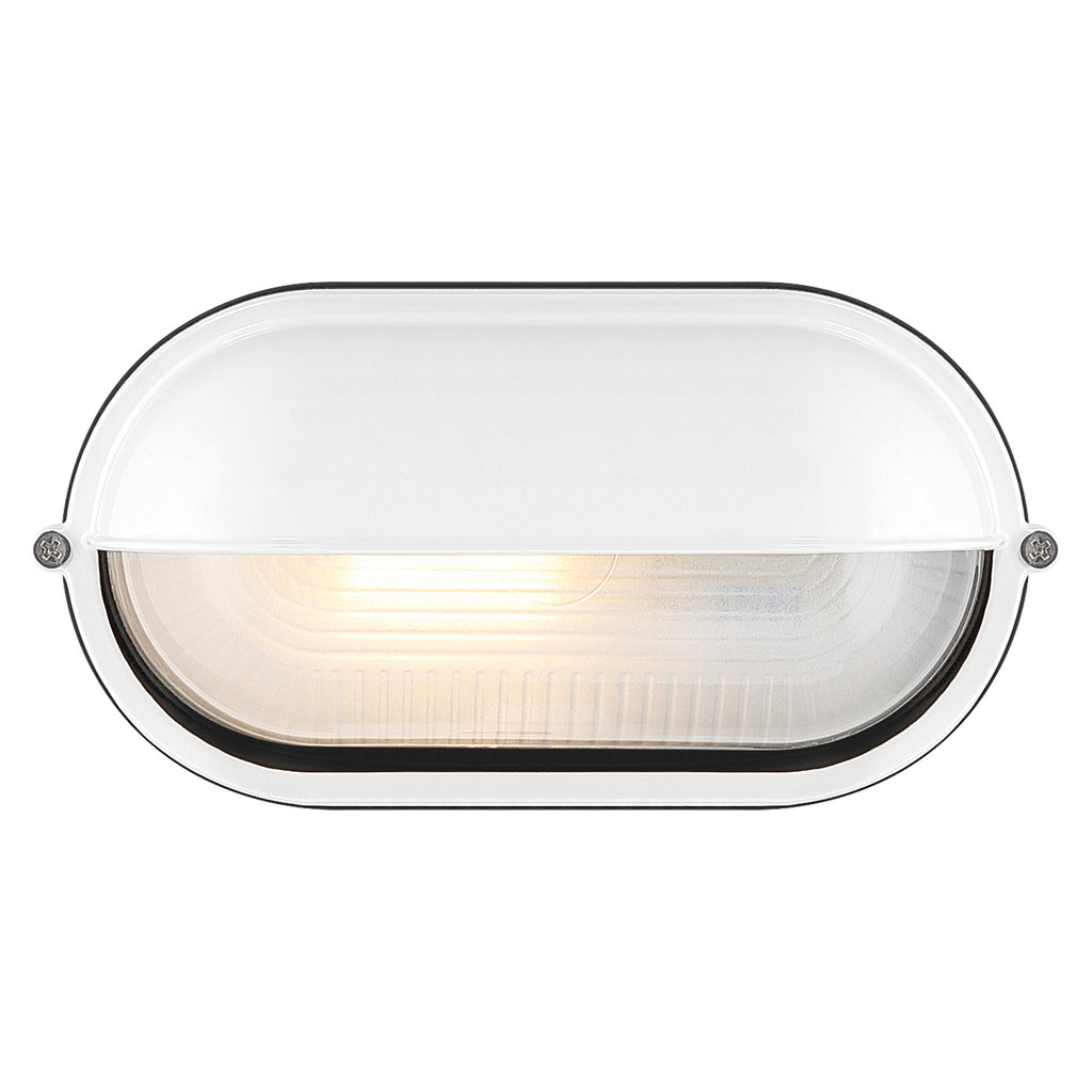 Nauticus 1 Light Outdoor Bulkhead, White (20191MG)