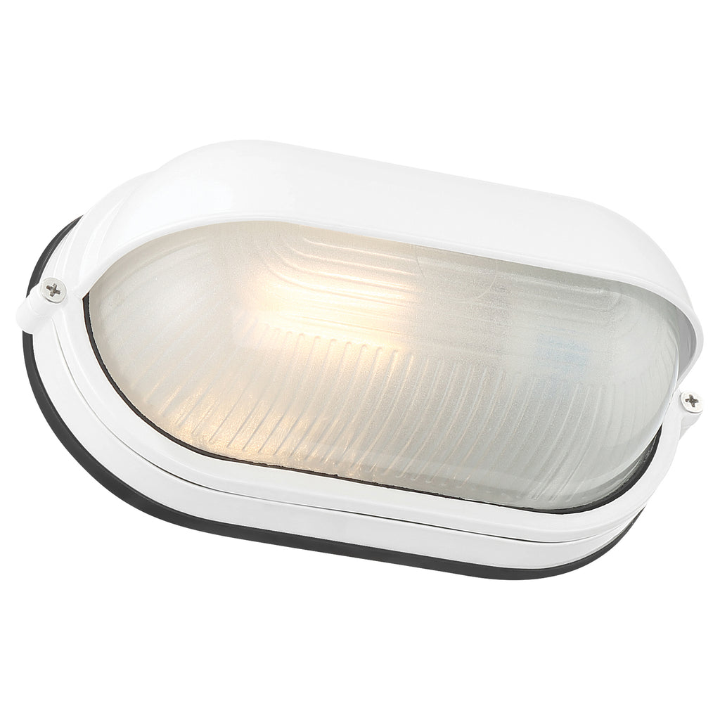 Nauticus 1 Light Outdoor Bulkhead, White (20191MG)