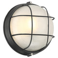 Nauticus Round Dual Mount 1 Light Outdoor LED Bulkhead, Black (20196LEDDMGLP)
