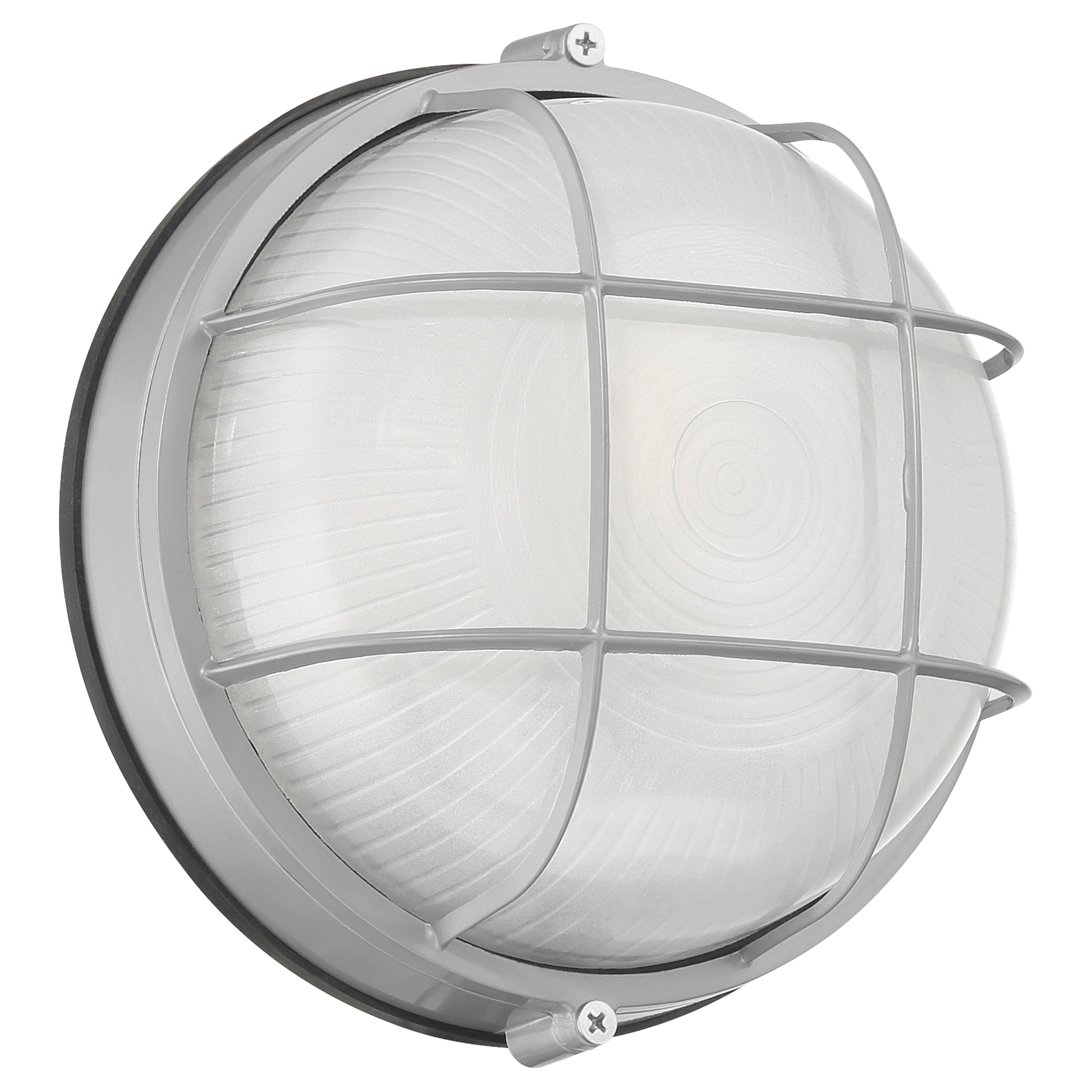 Nauticus Round Dual Mount 1 Light Outdoor LED Bulkhead, Satin (20196LEDDMGLP)