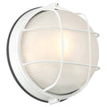 Nauticus Round Dual Mount 1 Light Outdoor LED Bulkhead, White (20196LEDDMGLP)