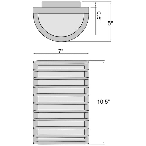 Access Lighting Bermuda 1 Light Outdoor Wall Mount, White (20265MG), image 2