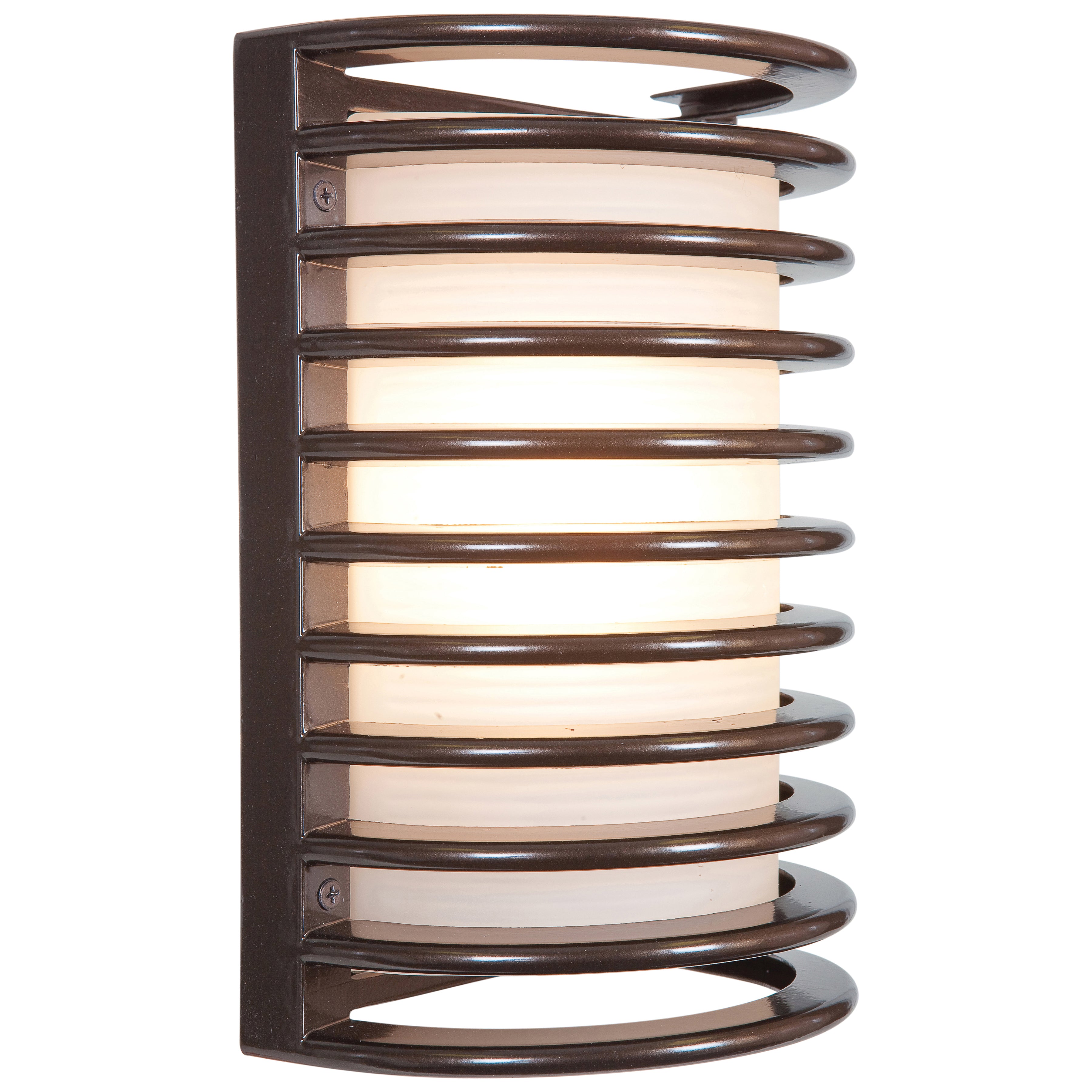 Bermuda 1 Light Outdoor LED Wall Mount, Bronze (20265LEDDMGLP)