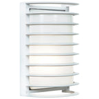 Access Lighting Bermuda 1 Light Outdoor LED Wall Mount, White (20265LEDDMGLP)