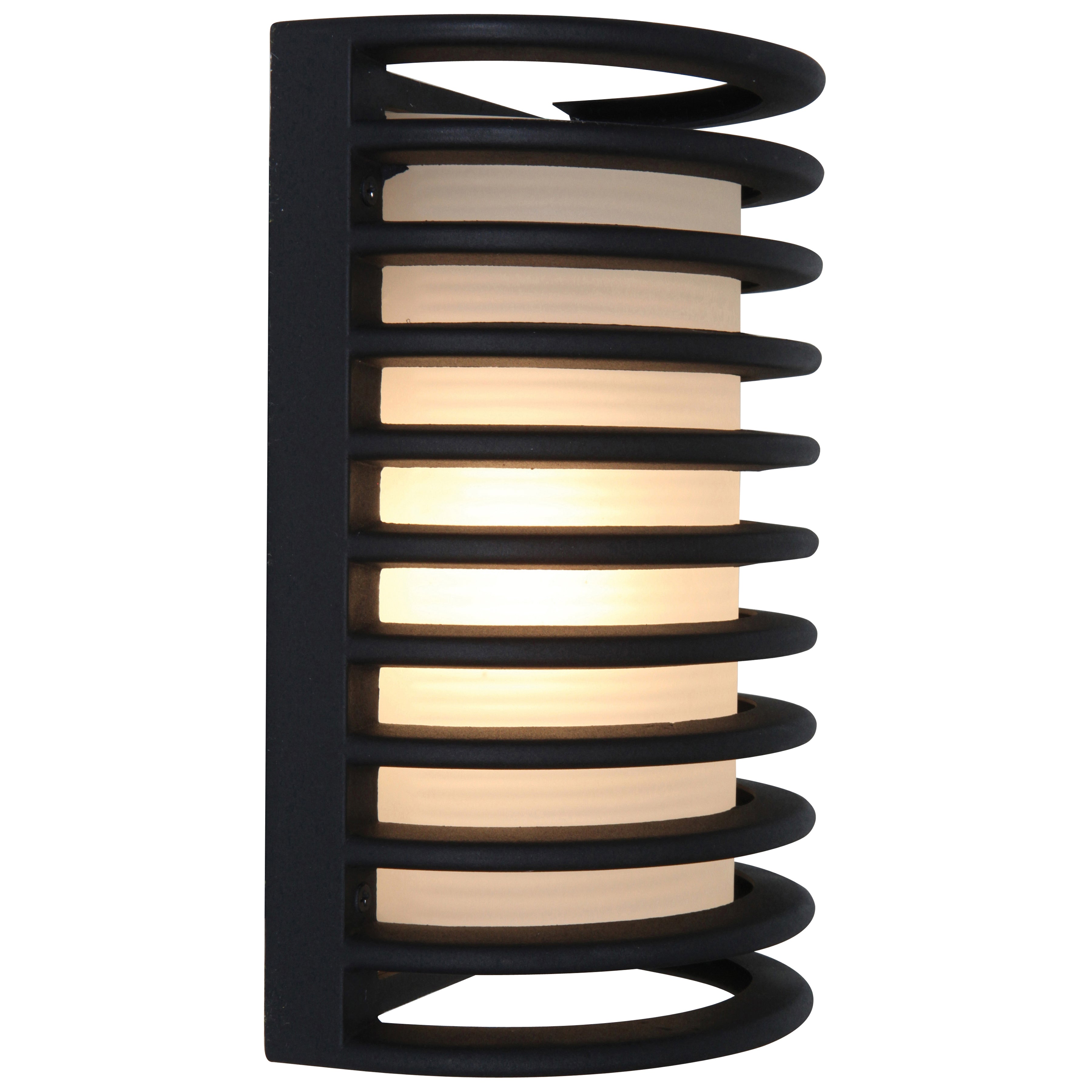 Bermuda 1 Light Outdoor Wall Mount, Black (20265MG)