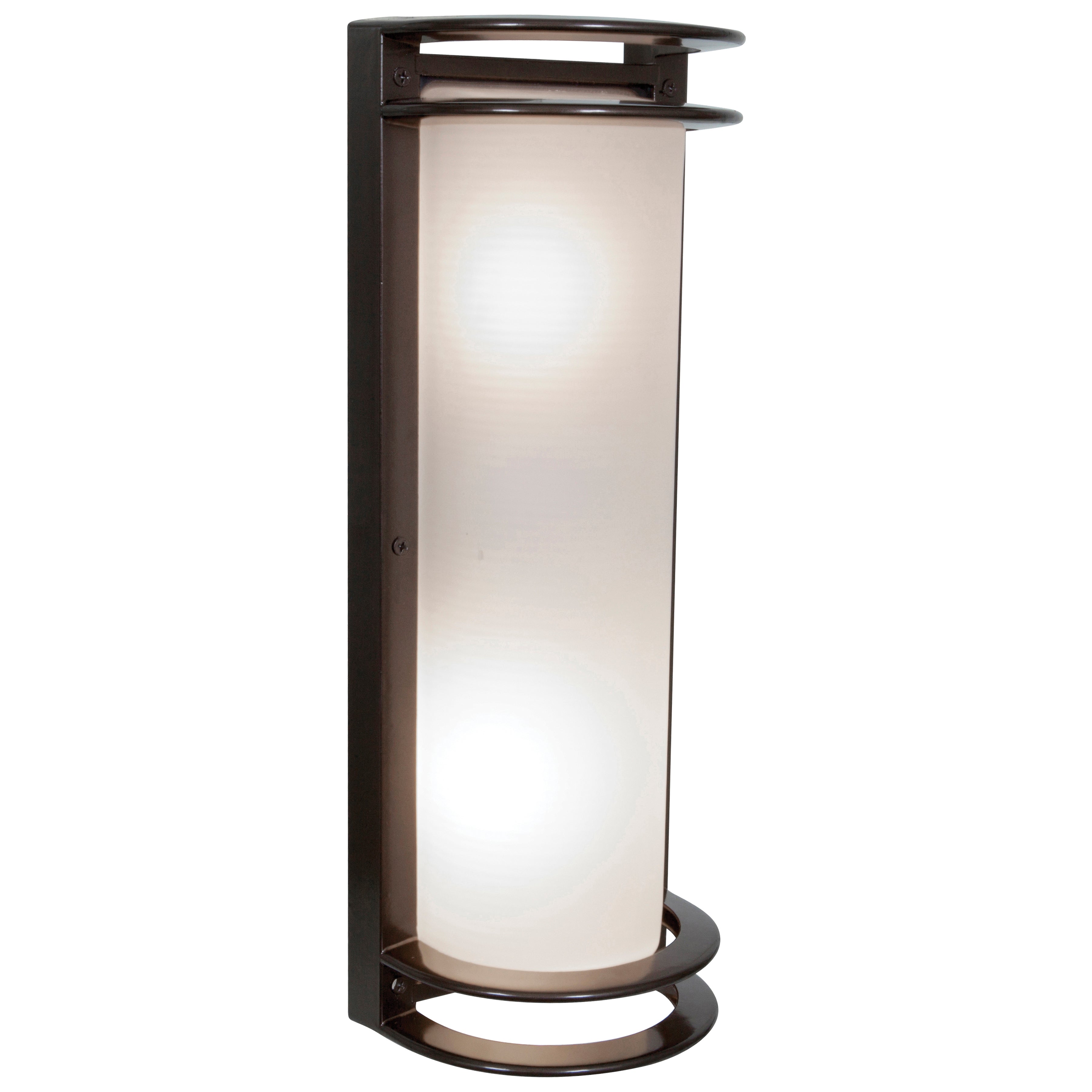 Nevis 2 Light Outdoor LED Wall Mount, Bronze (20268LEDDMGLP)