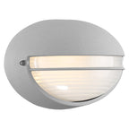 Clifton Oval Outdoor LED Bulkhead, Satin
