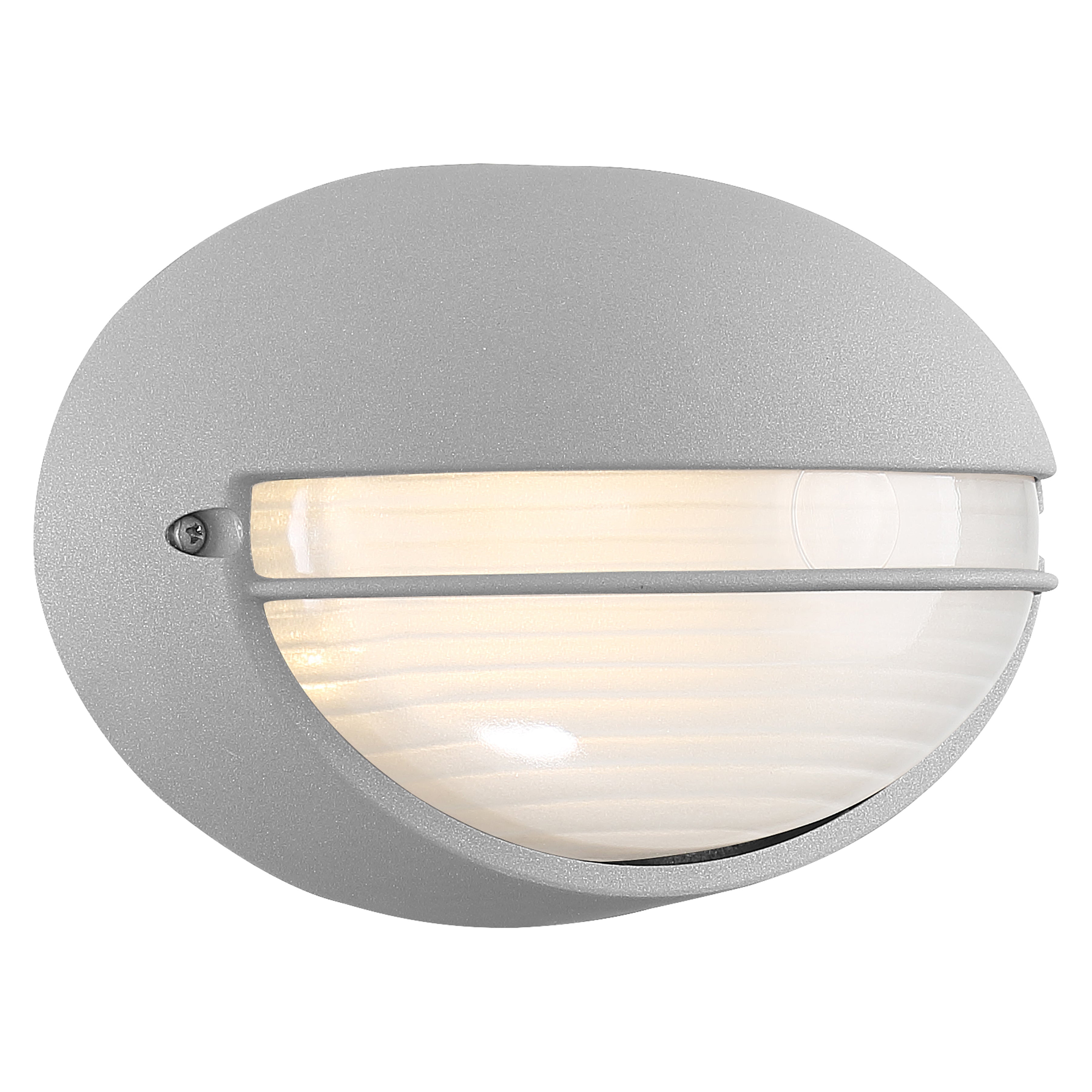 Clifton Oval Outdoor LED Bulkhead, Satin