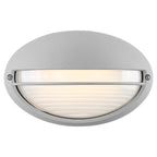 Clifton Oval Outdoor LED Bulkhead, Satin