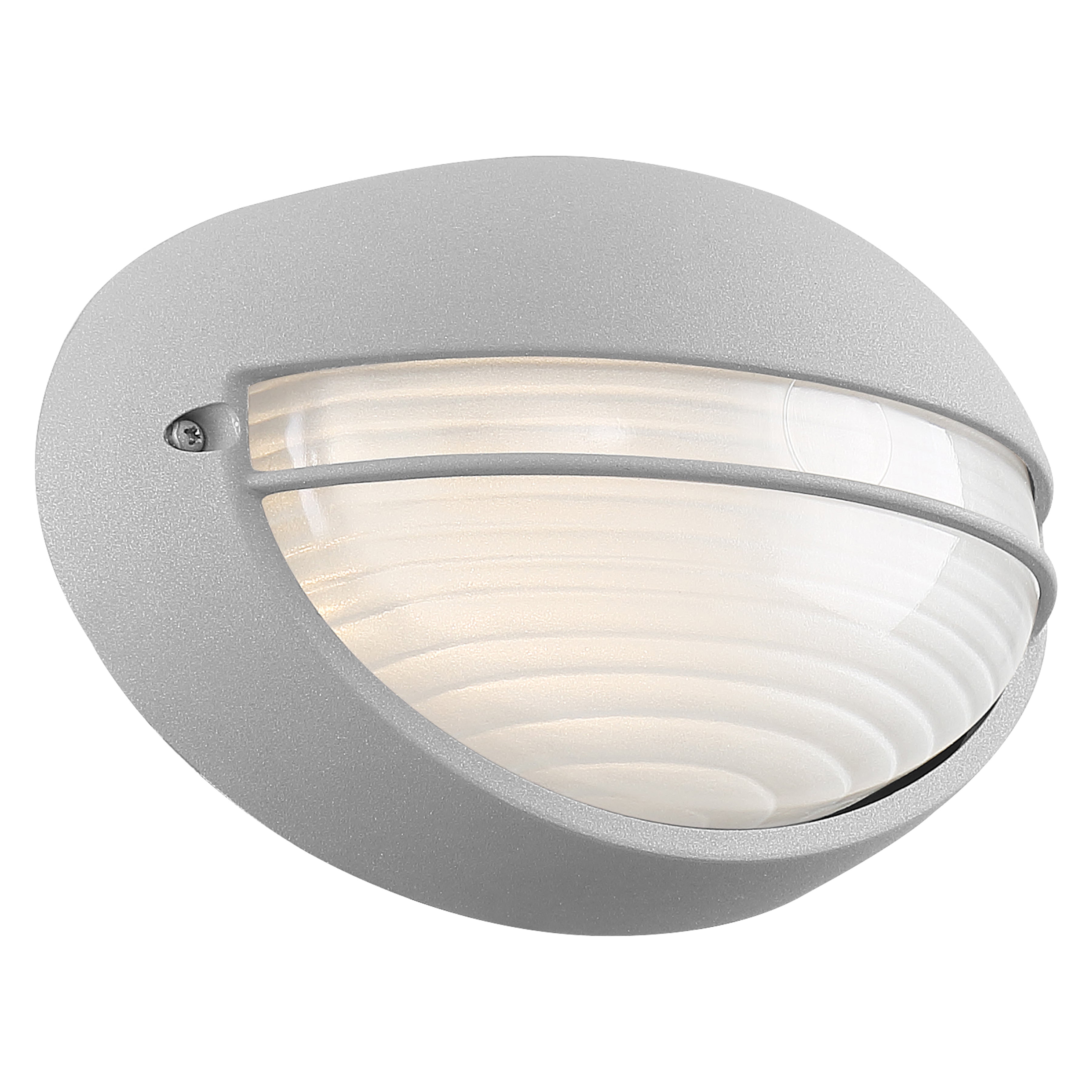 Clifton Oval Outdoor LED Bulkhead, Satin