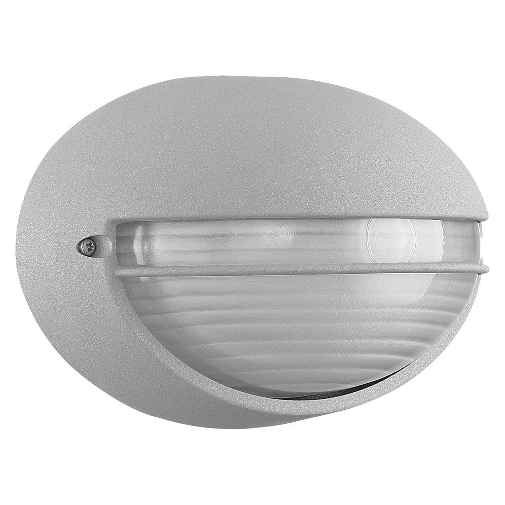 Clifton Oval Outdoor LED Bulkhead, Satin