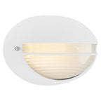 Clifton Oval Outdoor LED Bulkhead, White