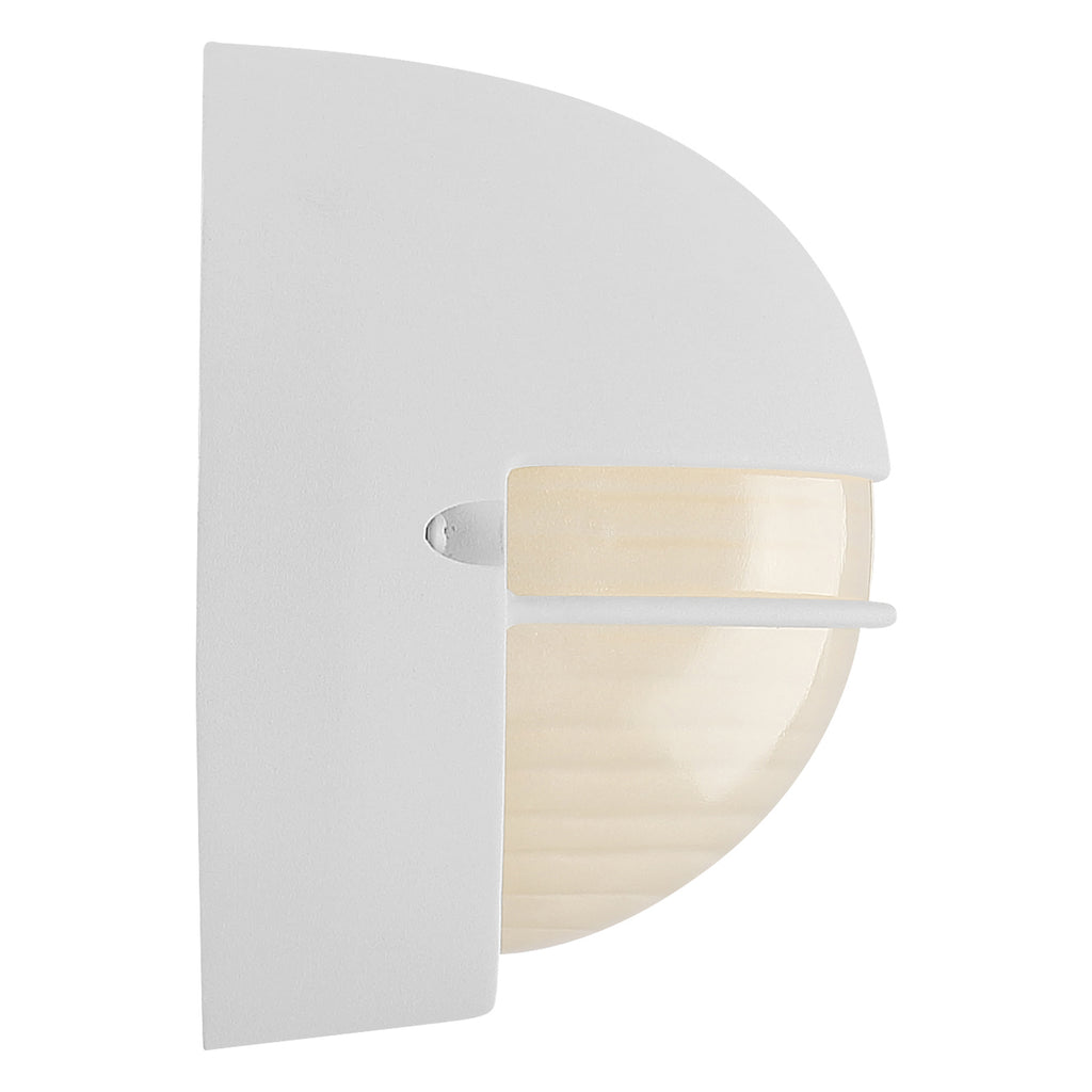 Clifton Oval Outdoor LED Bulkhead, White