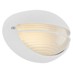 Clifton Oval Outdoor LED Bulkhead, White