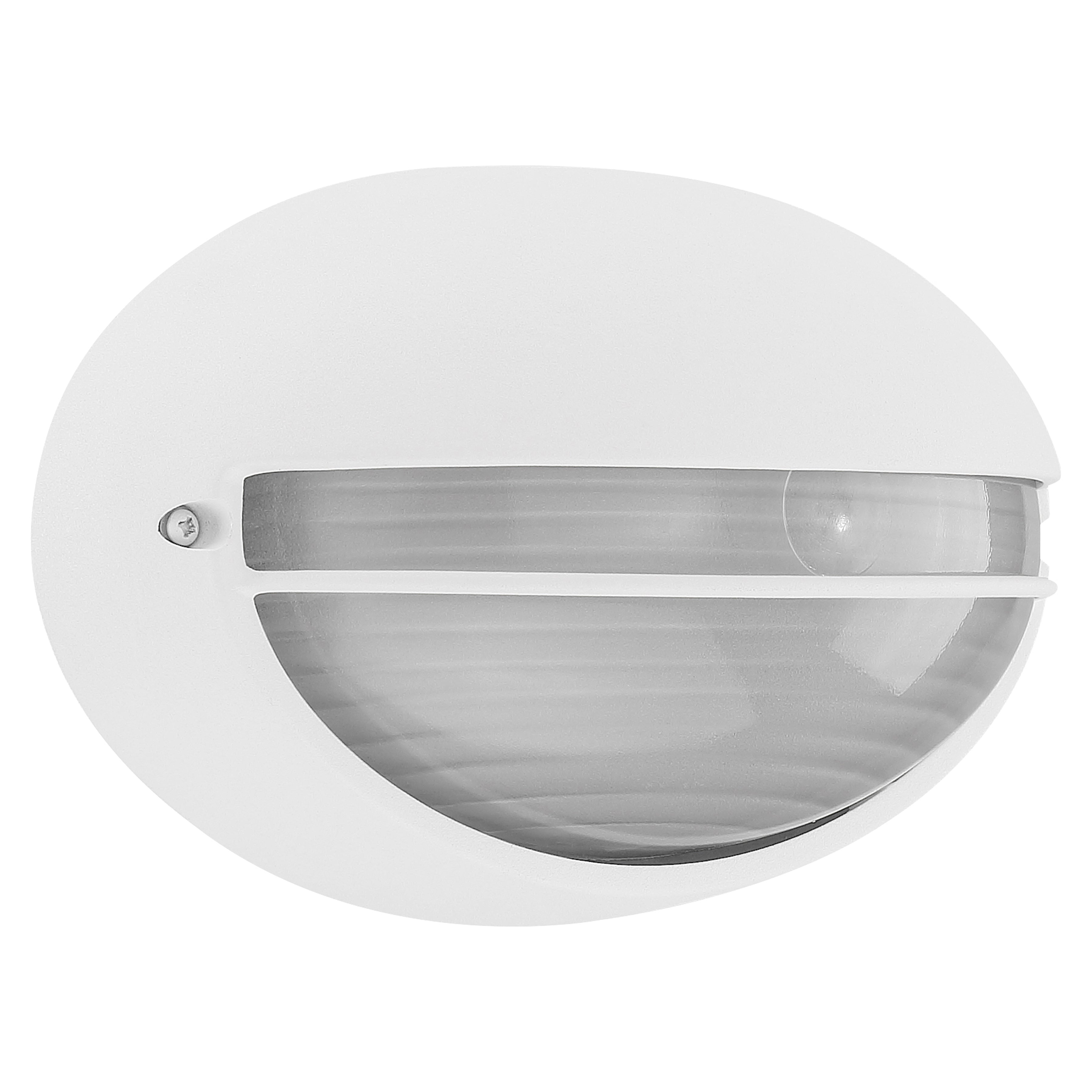 Clifton Oval Outdoor LED Bulkhead, White
