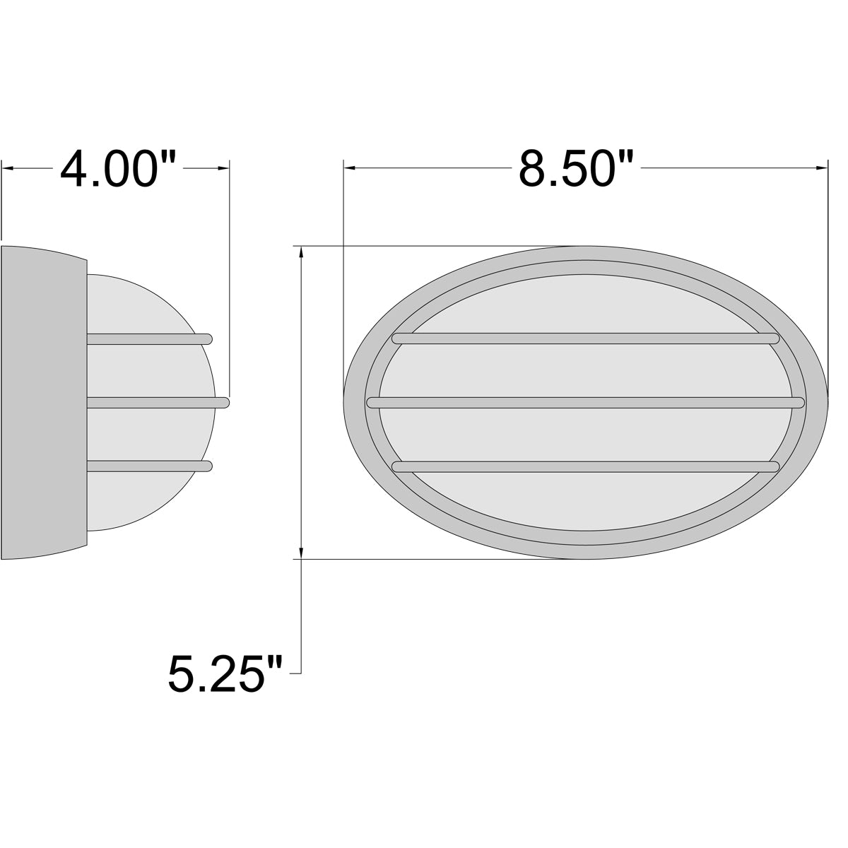 Access Lighting Cabo Outdoor LED Bulkhead, Satin, image 7