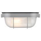 Nauticus Dual Mount 1 Light Outdoor LED Bulkhead, Satin / 8.25"