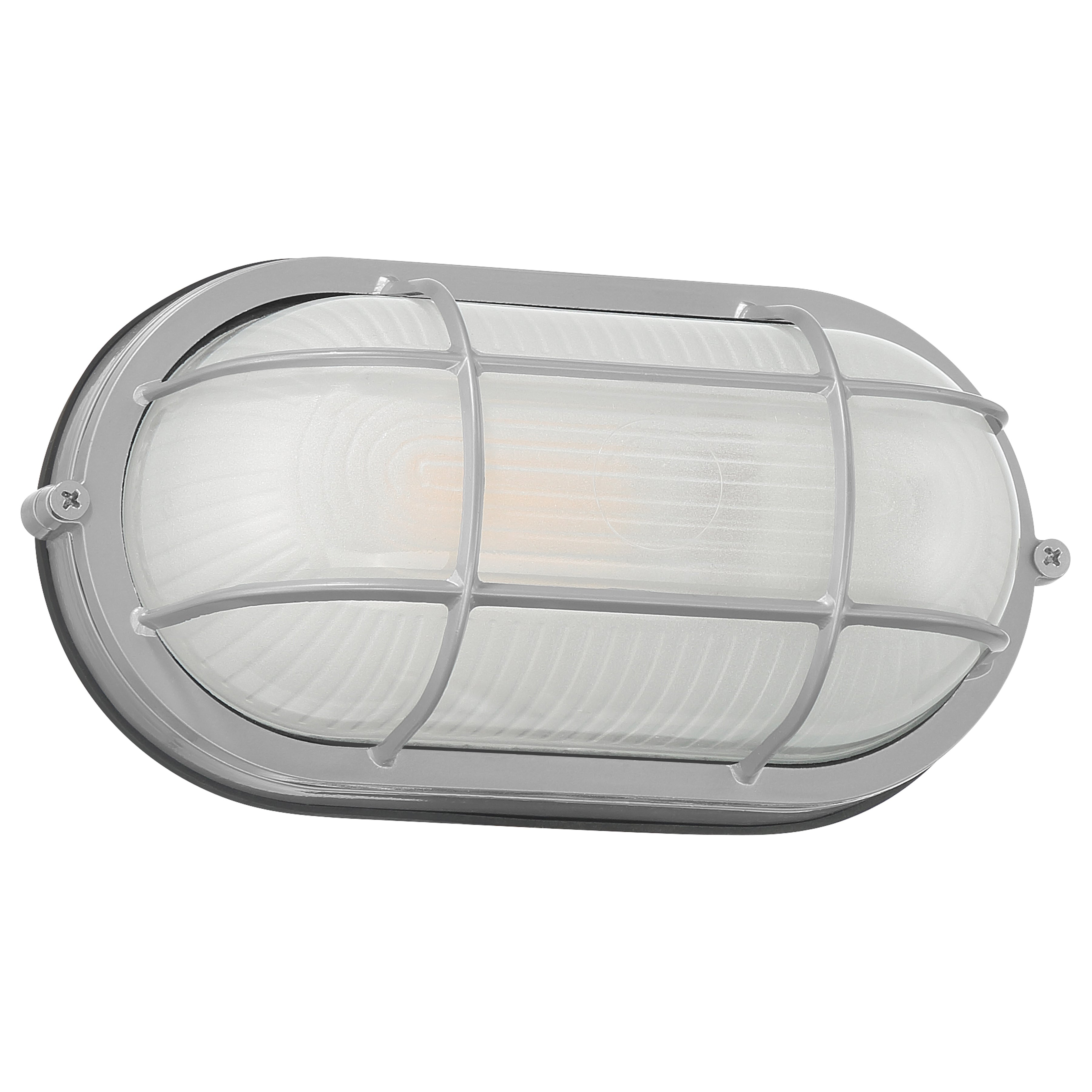 Nauticus Dual Mount 1 Light Outdoor Bulkhead, Satin / 8.25" / 60W