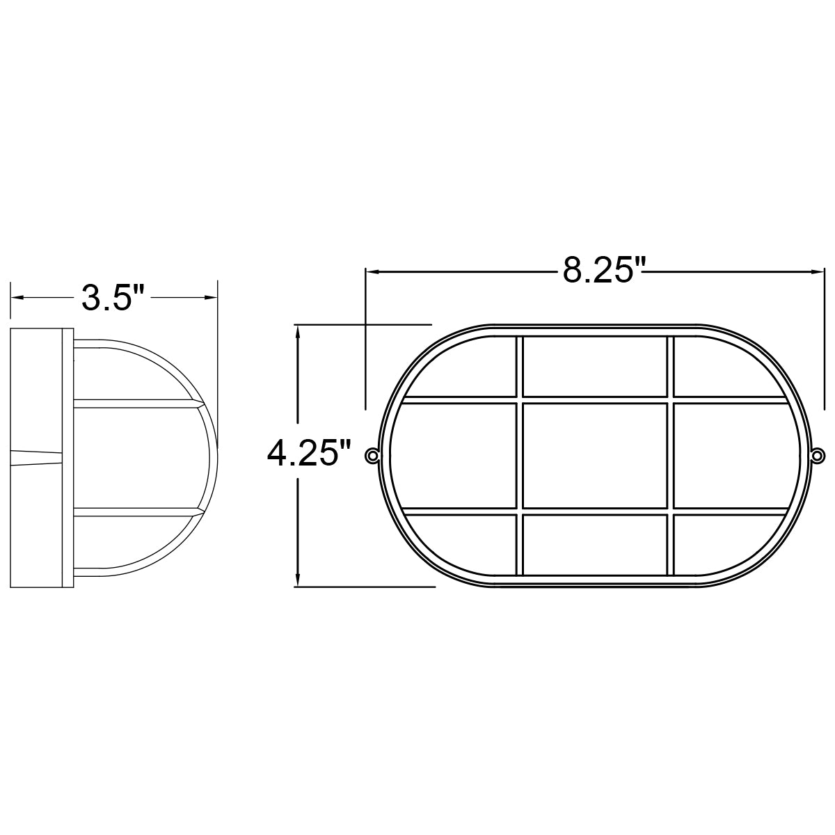 Access Lighting Nauticus Dual Mount 1 Light Outdoor LED Bulkhead, Satin / 8.25", image 7