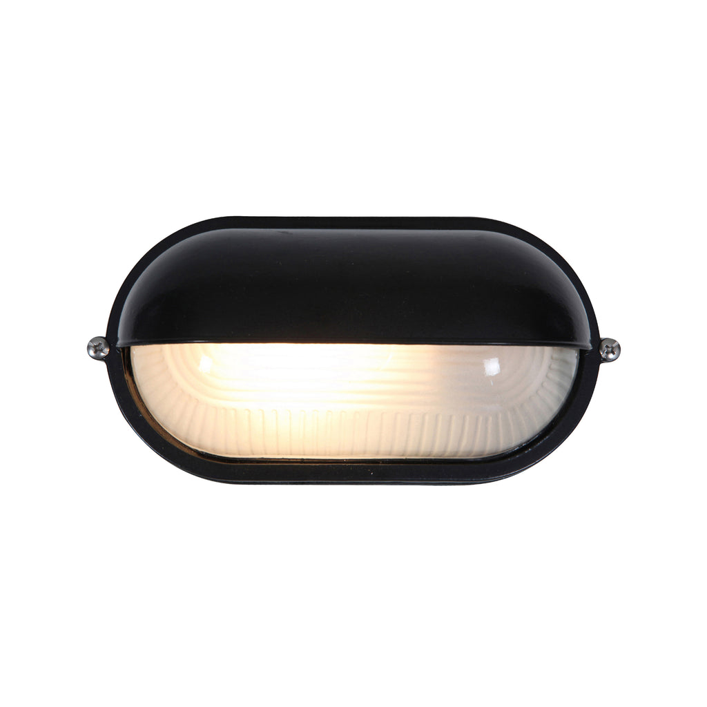 Nauticus 1 Light Outdoor Bulkhead, Black (20291)