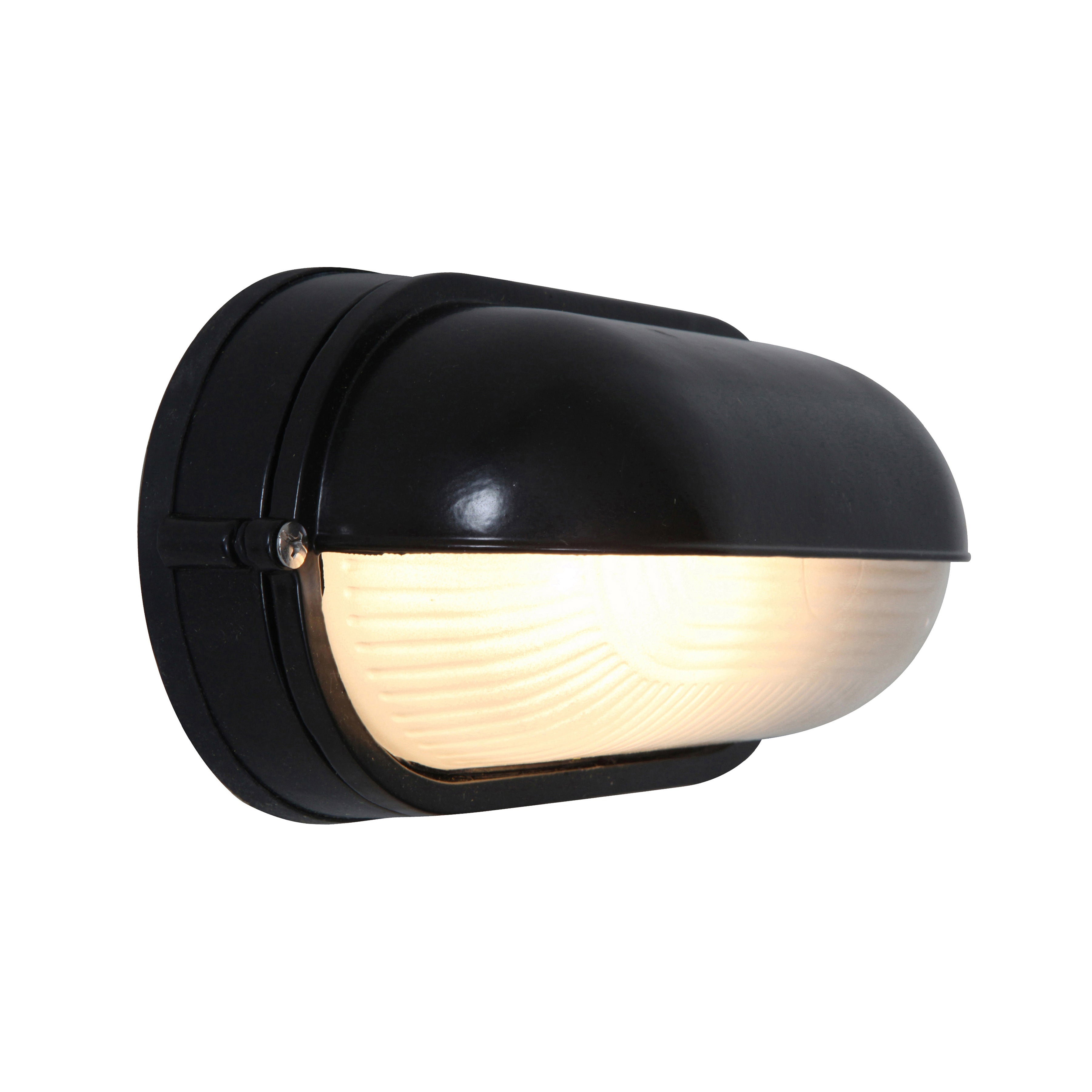 Nauticus 1 Light Outdoor Bulkhead, Black (20291)