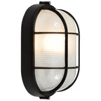 Nauticus Dual Mount 1 Light Outdoor Bulkhead, Black / 11" / 100W