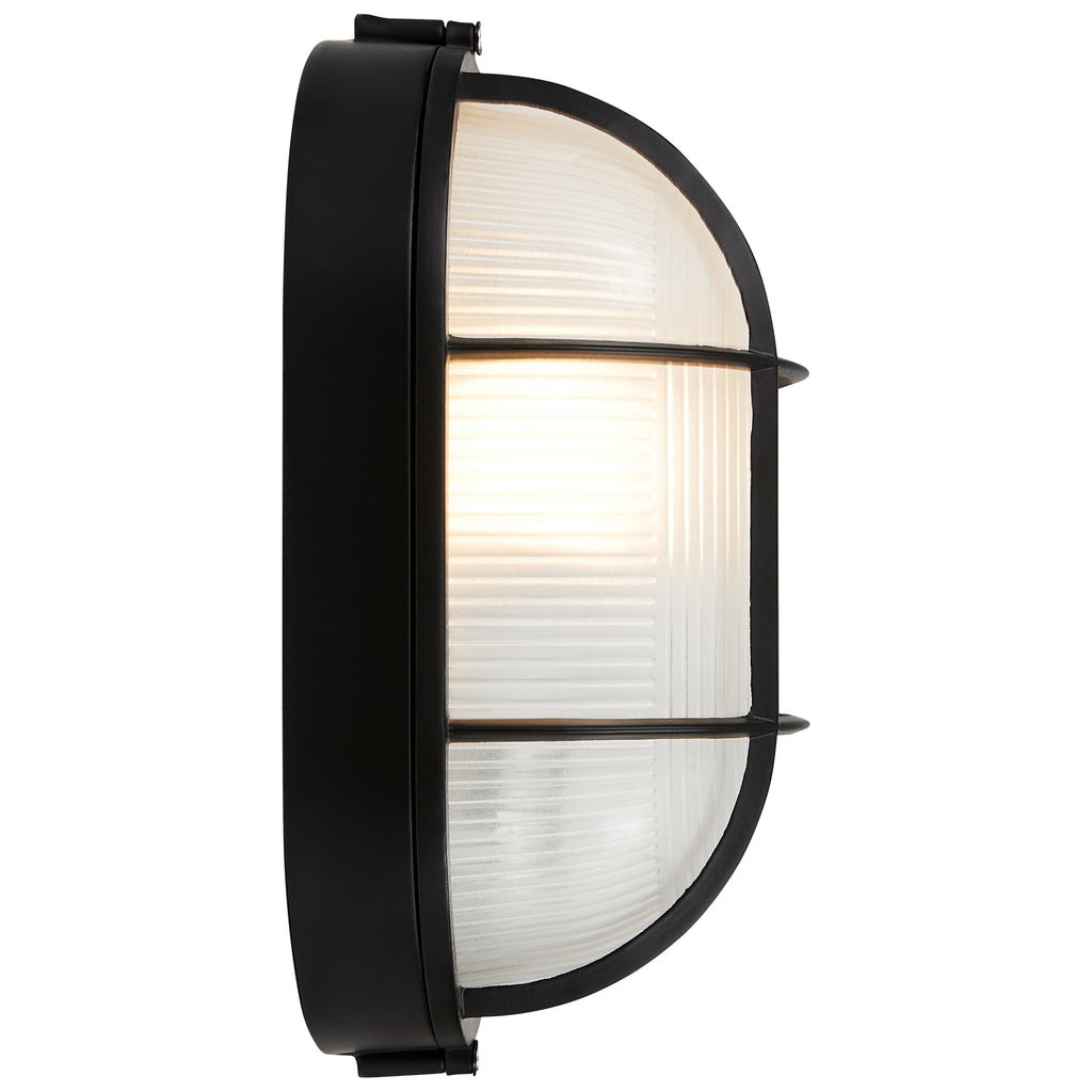 Nauticus Dual Mount 1 Light Outdoor Bulkhead, Black / 11" / 100W