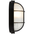 Nauticus Dual Mount 1 Light Outdoor Bulkhead, Black / 11" / 100W