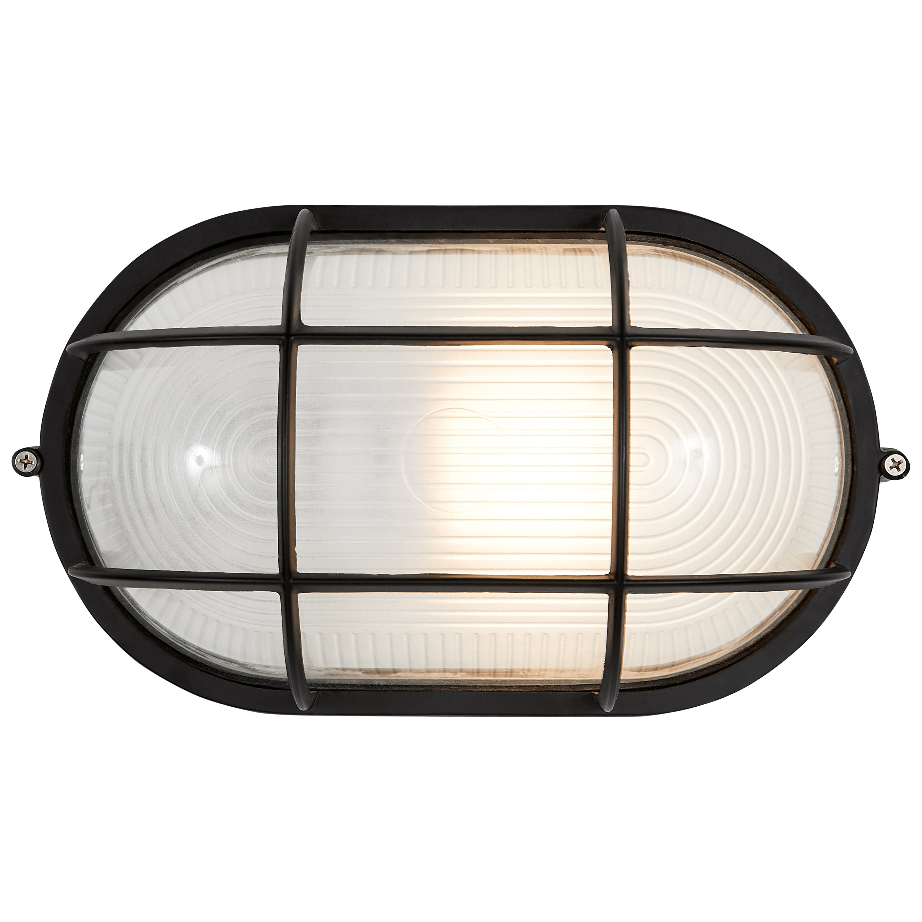 Nauticus Dual Mount 1 Light Outdoor Bulkhead, Black / 11" / 100W