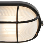 Nauticus Dual Mount 1 Light Outdoor Bulkhead, Black / 11" / 100W