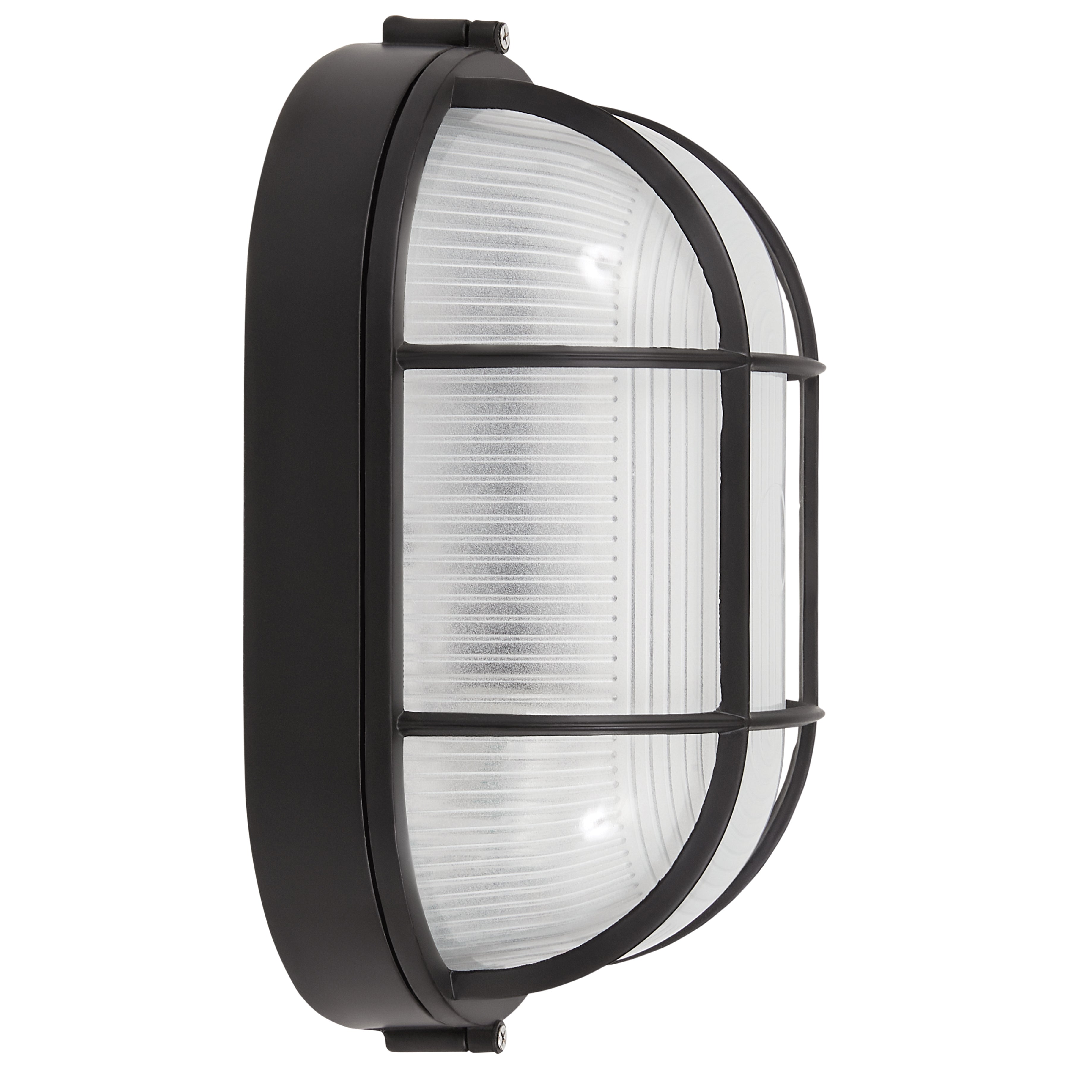 Nauticus Dual Mount 1 Light Outdoor Bulkhead, Black / 11" / 100W