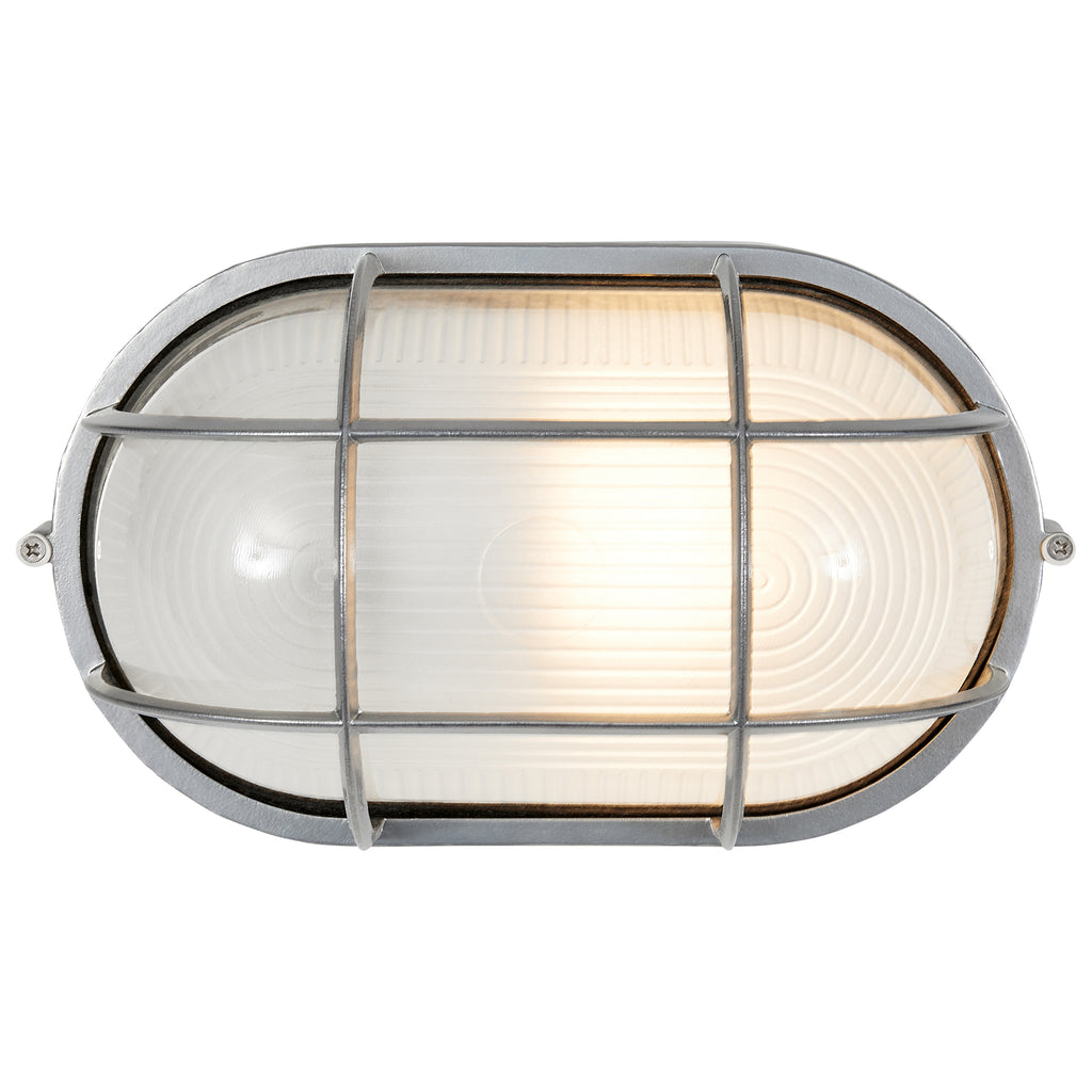 Nauticus Dual Mount 1 Light Outdoor Bulkhead, Satin / 11" / 100W