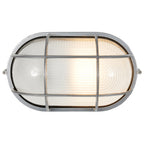 Nauticus Dual Mount 1 Light Outdoor Bulkhead, Satin / 11" / 100W