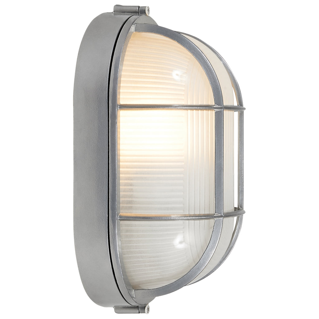 Nauticus Dual Mount 1 Light Outdoor Bulkhead, Satin / 11" / 100W