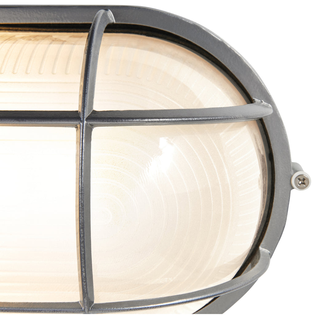 Nauticus Dual Mount 1 Light Outdoor Bulkhead, Satin / 11" / 100W