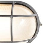 Nauticus Dual Mount 1 Light Outdoor Bulkhead, Satin / 11" / 100W
