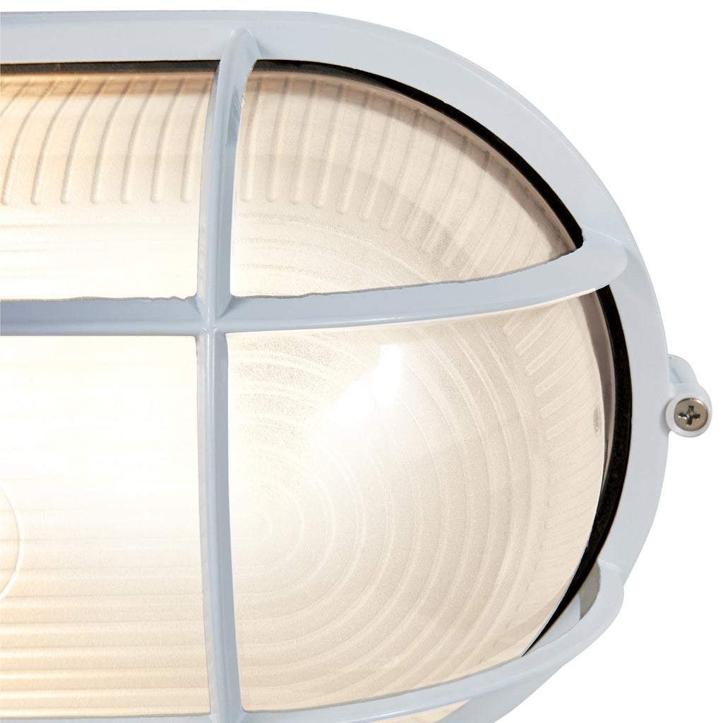 Nauticus Dual Mount 1 Light Outdoor LED Bulkhead, White / 11"