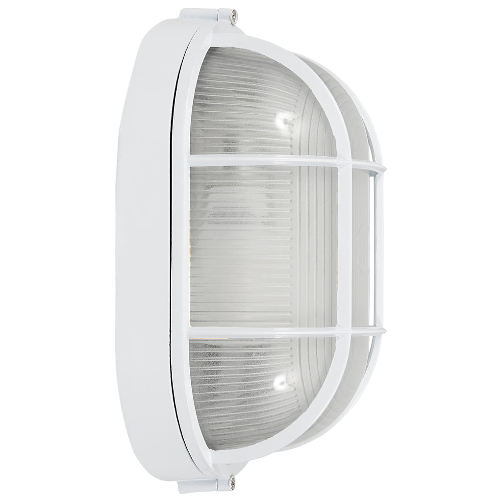 Nauticus Dual Mount 1 Light Outdoor LED Bulkhead, White / 11"