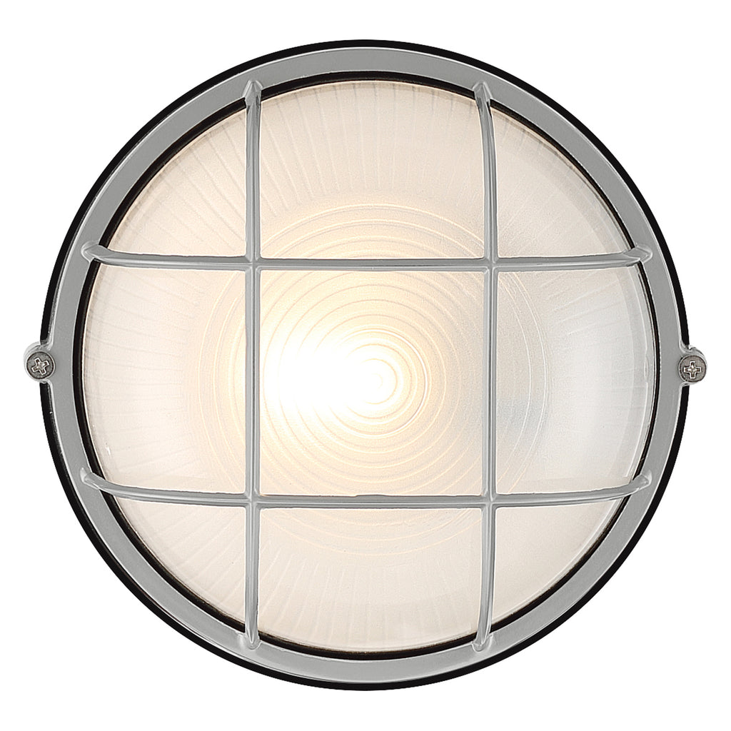 Nauticus Round Dual Mount 1 Light Outdoor LED Bulkhead, Satin (20294LEDDLP)