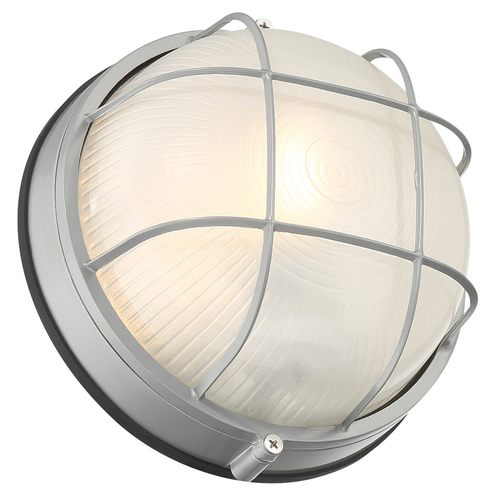 Nauticus Round Dual Mount 1 Light Outdoor LED Bulkhead, Satin (20294LEDDLP)