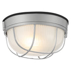 Nauticus Round Dual Mount 1 Light Outdoor LED Bulkhead, Satin (20294LEDDLP)