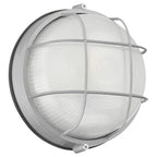 Nauticus Round Dual Mount 1 Light Outdoor LED Bulkhead, Satin (20294LEDDLP)