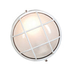 Nauticus Round Dual Mount 1 Light Outdoor LED Bulkhead, White (20294LEDDLP)
