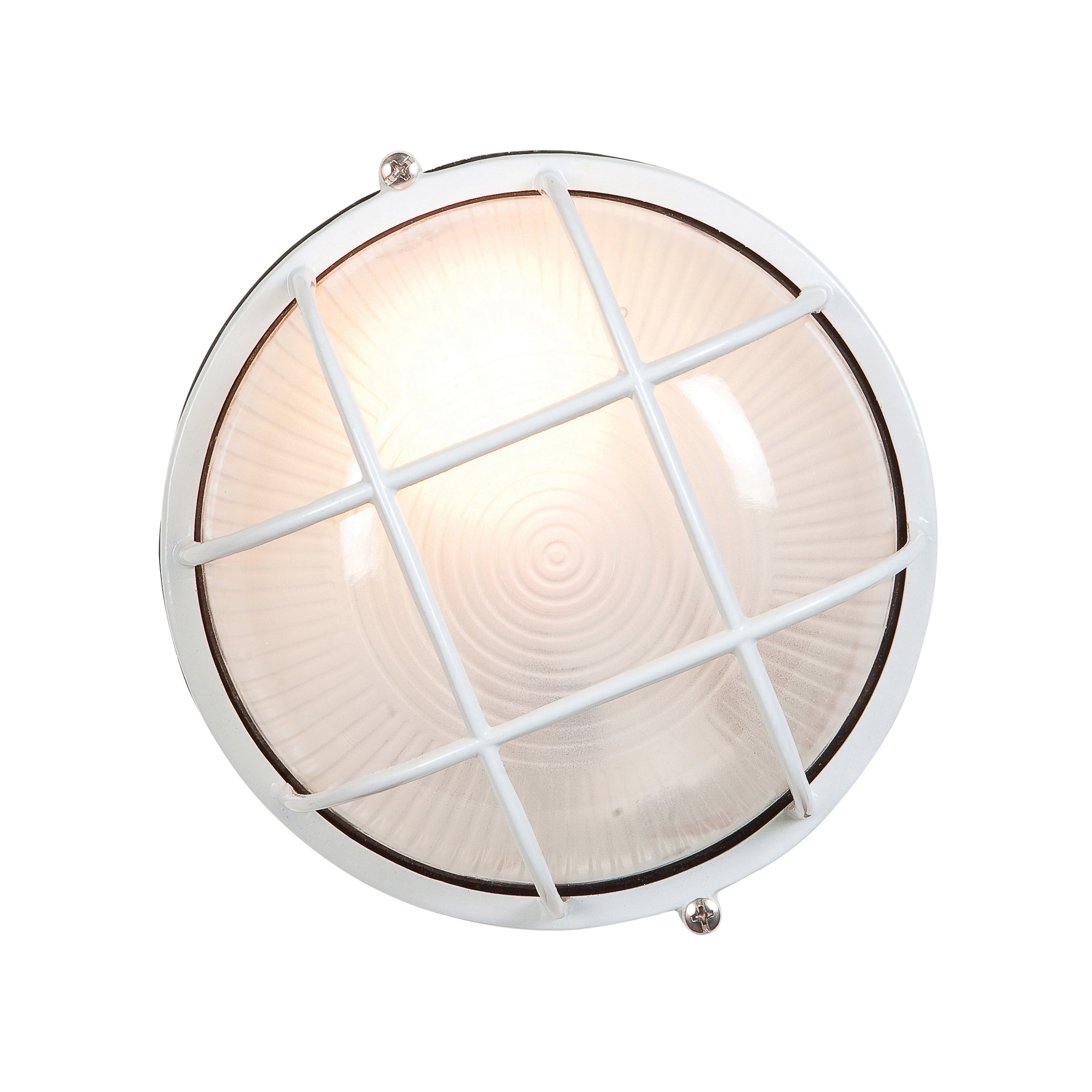 Nauticus Round Dual Mount 1 Light Outdoor LED Bulkhead, White (20294LEDDLP)