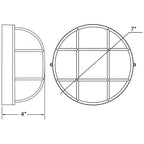 Access Lighting Nauticus Round Dual Mount 1 Light Outdoor LED Bulkhead, Satin (20294LEDDLP), image 7