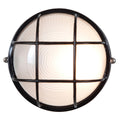 Nauticus Round Dual Mount 1 Light Outdoor LED Bulkhead, Black (20296LEDDLP)