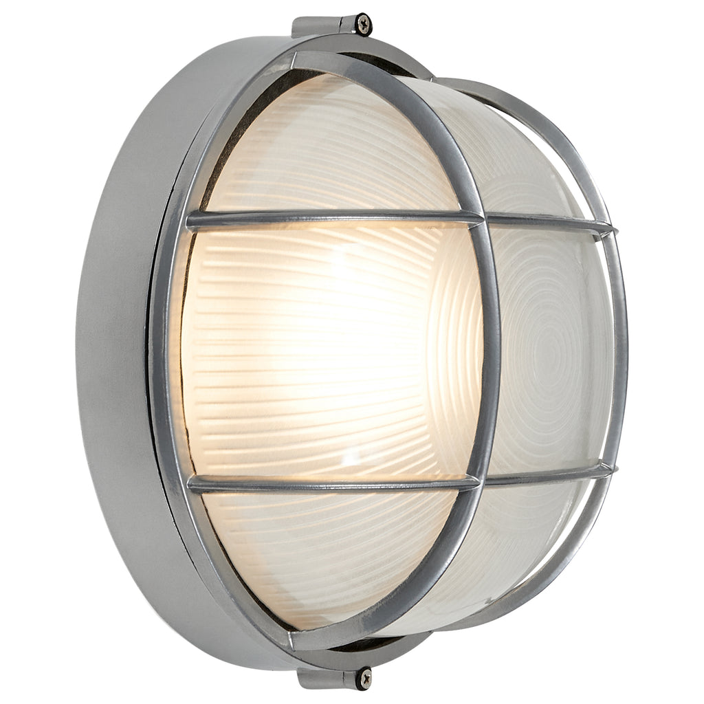 Nauticus Round Dual Mount 1 Light Outdoor LED Bulkhead, Satin (20296LEDDLP)